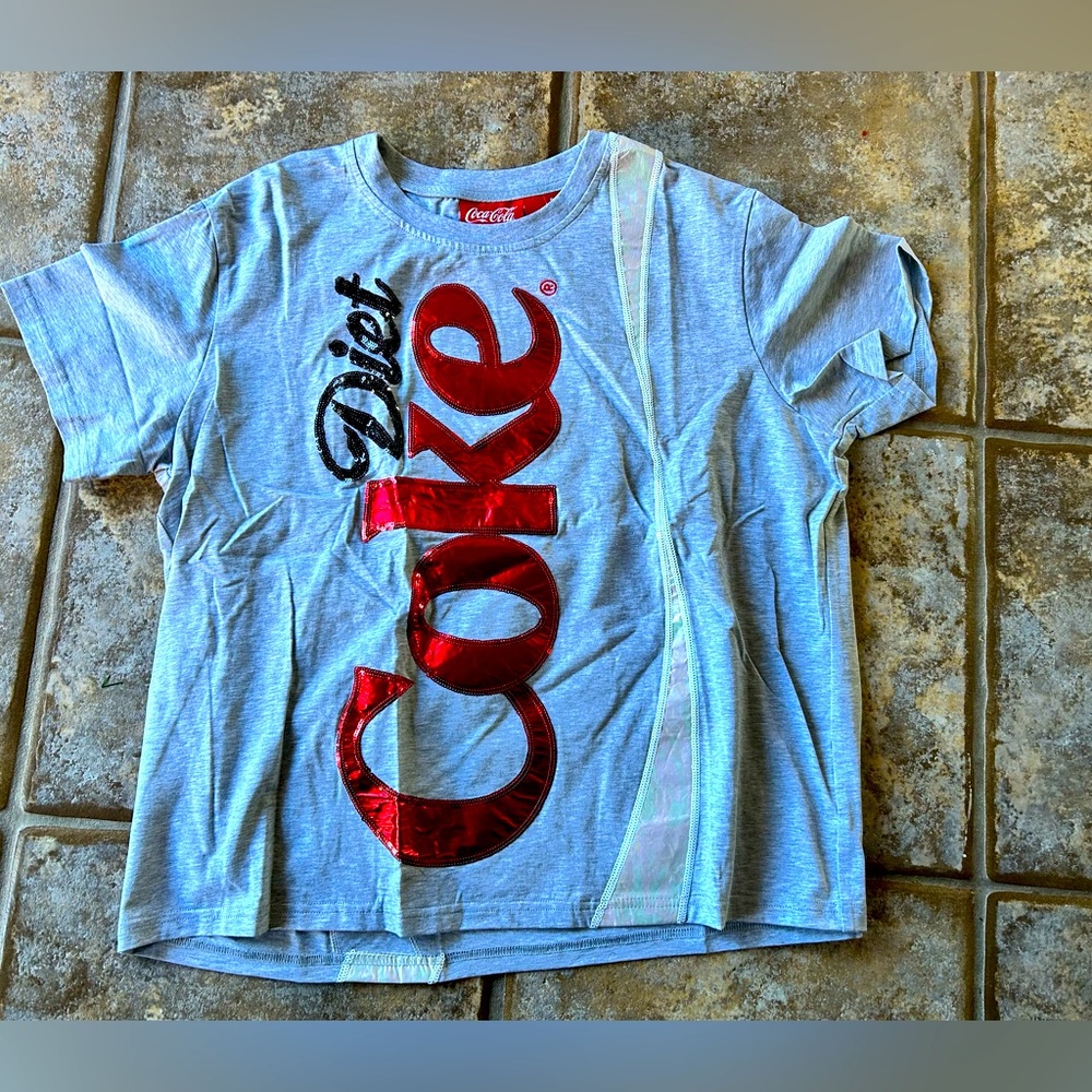 QOS, NWOT, XS Diet Coke t-shirt,